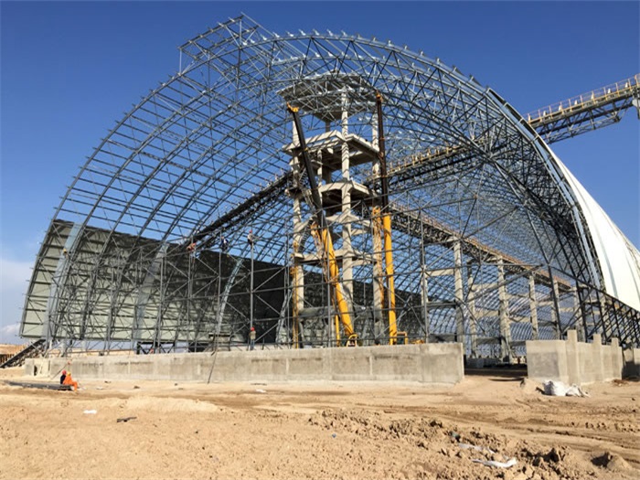 双城煤机油桶翘工程网架